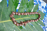 Hawaiian Kukui Nut Lei in Brown