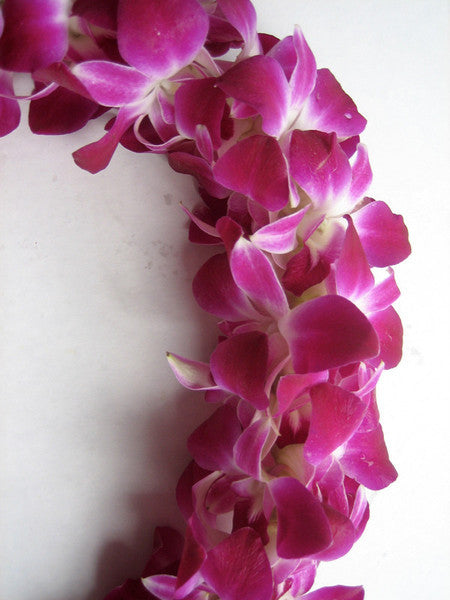 Hawaiian Double Orchid Lei