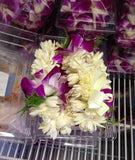 Hawaiian Fancy Double Tuberose with Orchid Lei